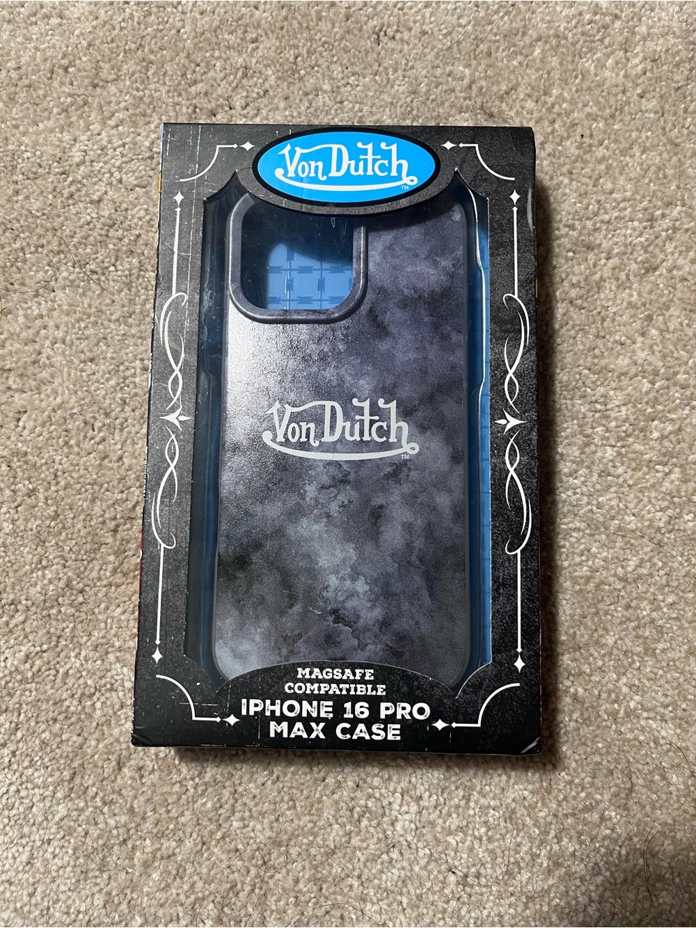 Von Dutch Blue-Gray iPhone 16 Pro Max MagSafe Case